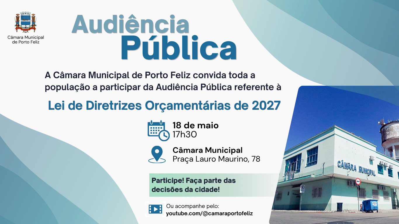 Convite - Audiência Pública LDO 2027