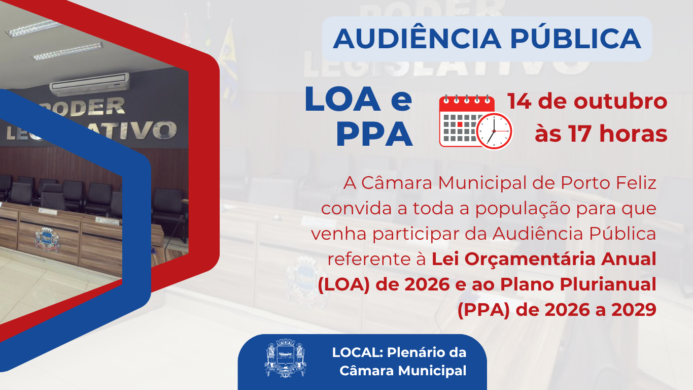 Convite - Audiência Pública LOA e PPA