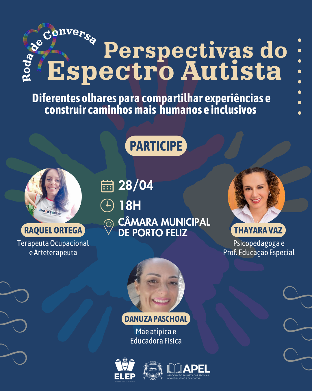 Escola Legislativa Porto-Felicense (ELEP) da Câmara Municipal realiza evento sobre o Espectro Autista no dia 28 de abril